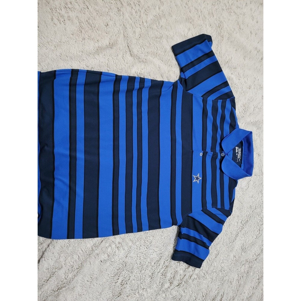 NIKE GOLF TOUR PERFORMANCE dri fit  DALLAS COWBOYS polo shirt Blue Medium Mens